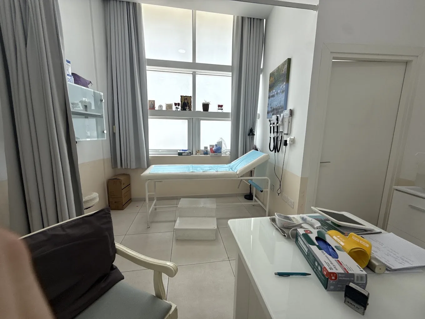 The clinic examination room